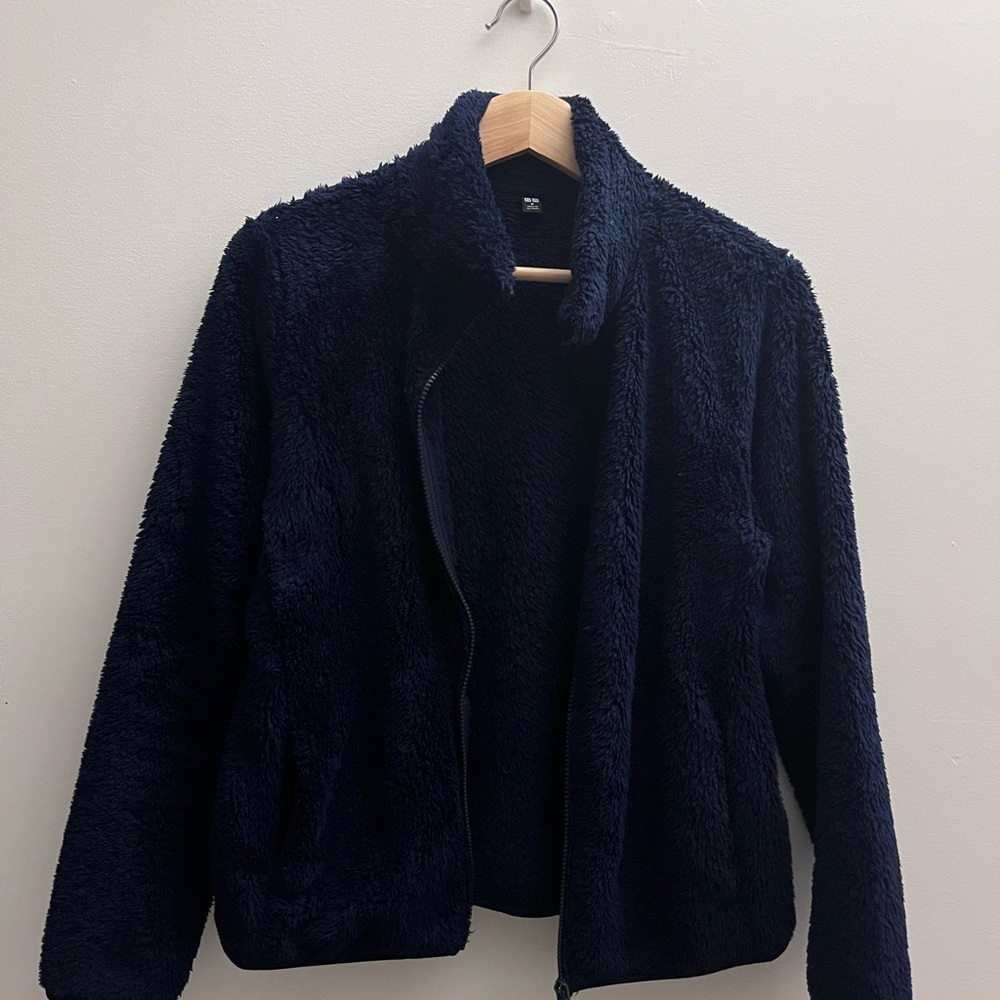 Uniqlo Navy Fleece Jacket
